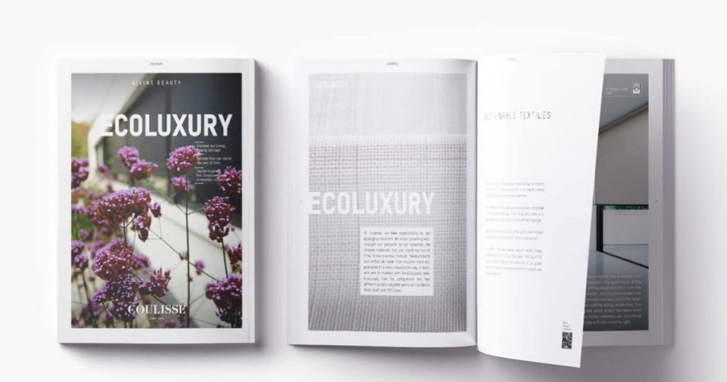 EcoLuxury textiles Coulisse